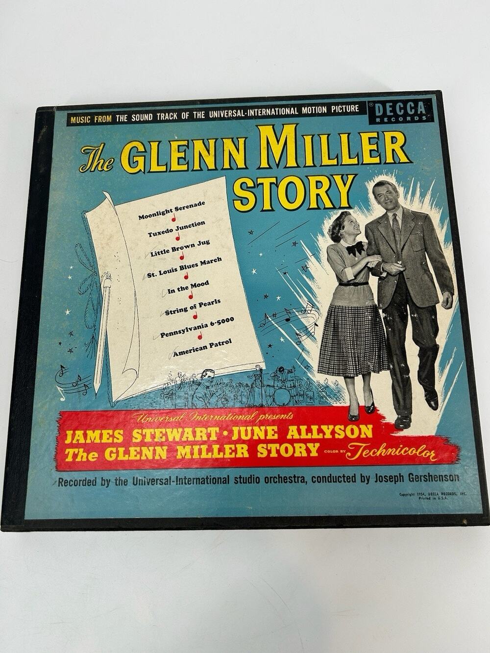 The Glenn Miller Story Decca A-952 4-Record 78 RPM Box Set 1954 Soundtrack